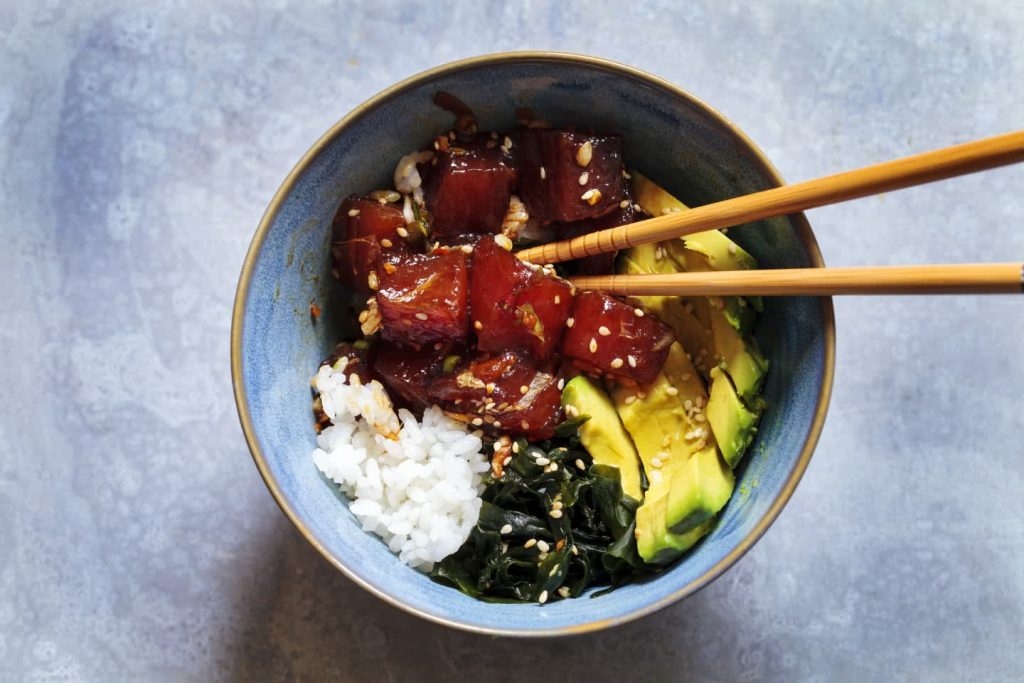 Poke bowl with tuna